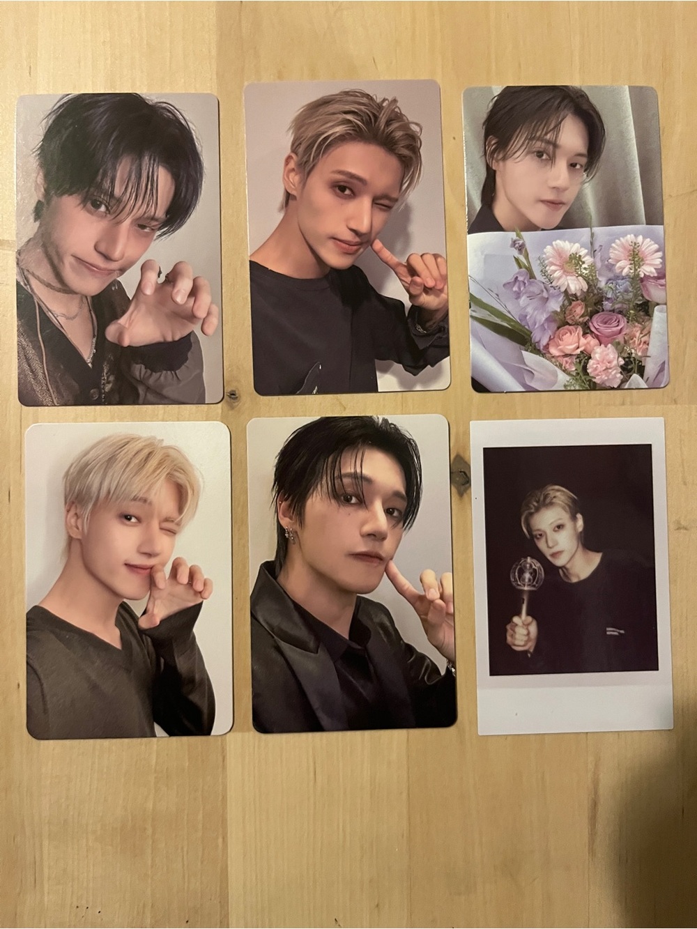 Set of 6 OFFICIAL Wooyoung of Ateez photocards (set # 3)
